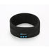 Dark gray Bluetooth headband with built-in control panel on front