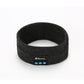 Dark gray Bluetooth headband with built-in control panel on front