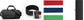 Dark gray Bluetooth headband with front control panel