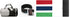 Black Bluetooth headband with rectangular control panel and included product card