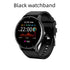 PulseMate Pro smartwatch with black strap, round face showing time and stats